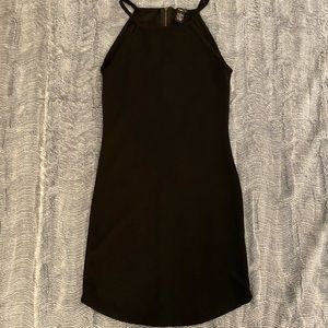 Rue 21 Black Zip Up Body Con Dress
